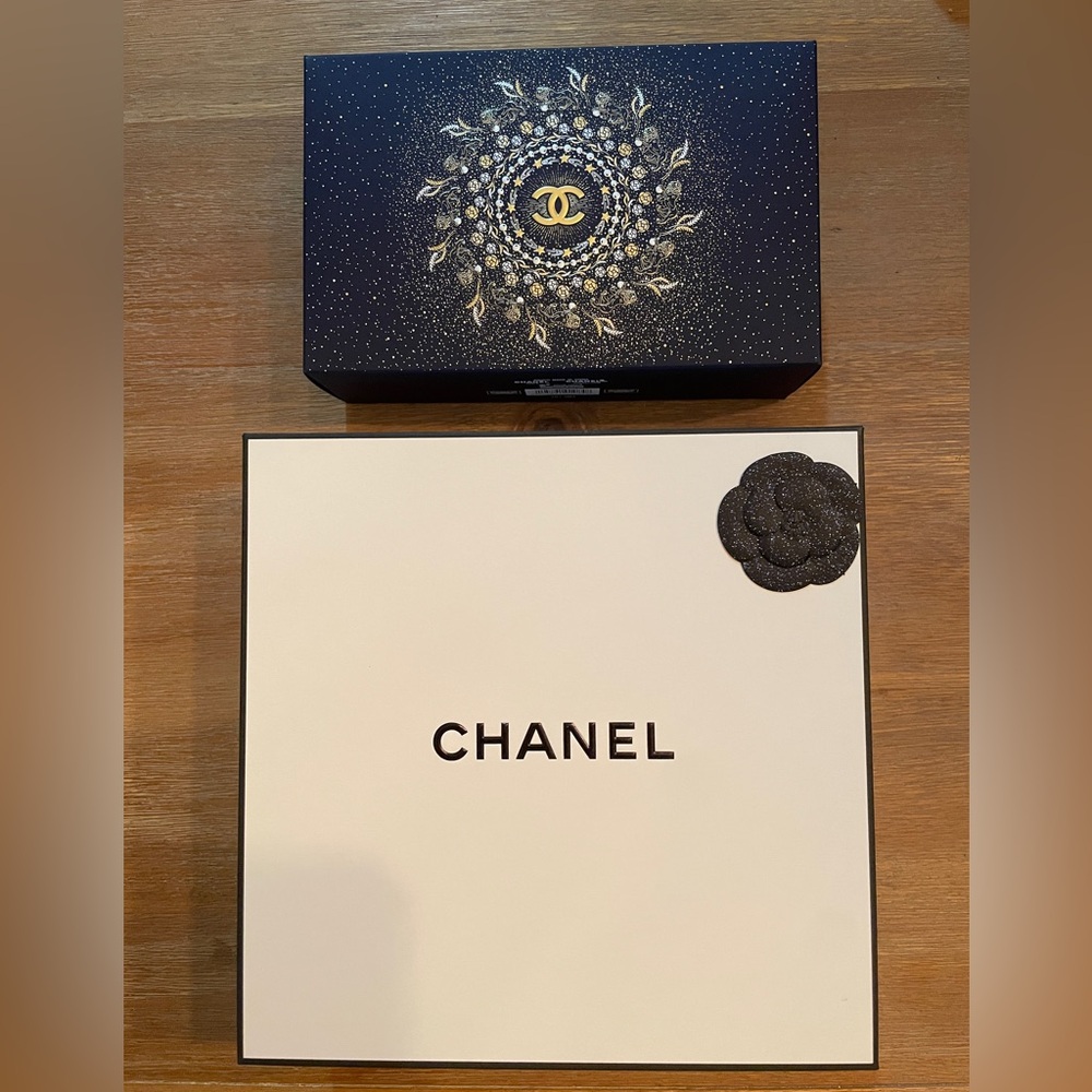 TWO Chanel boxes (3 if you count the shipping box)